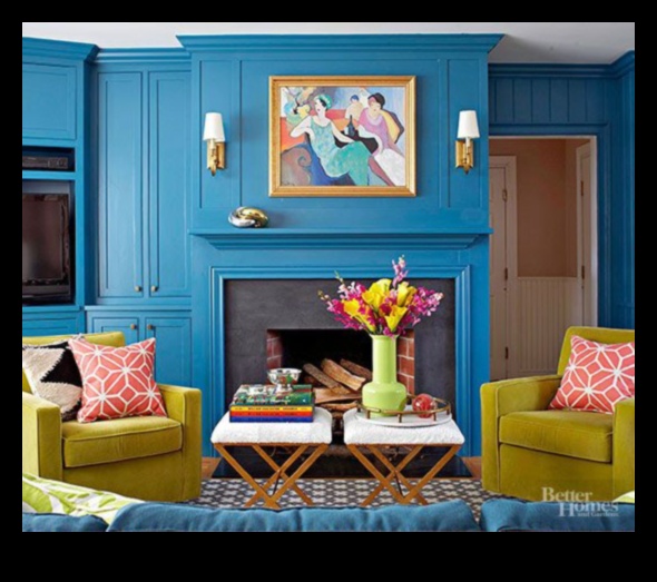 צבעים נועזים לעיצוב הבית תוסס