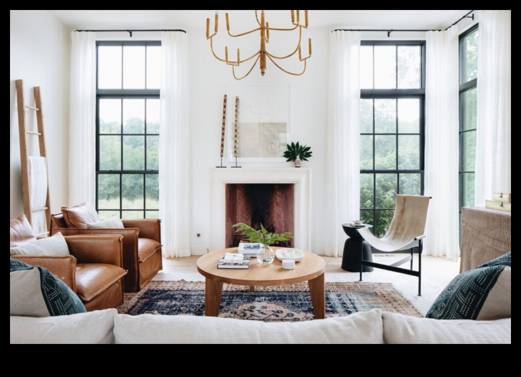 עיצוב סלון כפרי צרפתי לאלגנטיות קלאסית