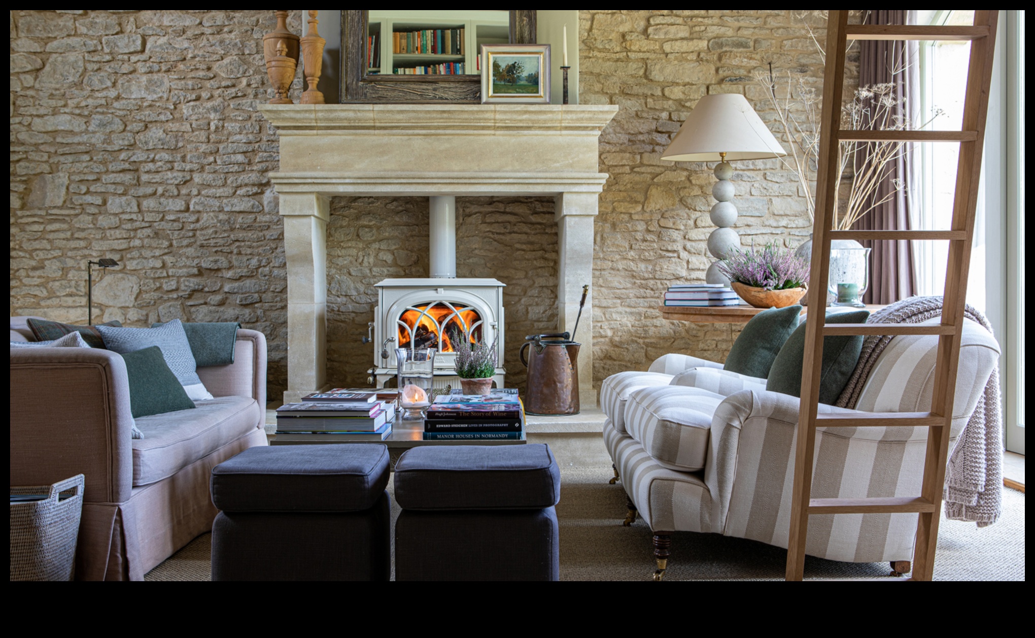 עיצוב סלון כפרי צרפתי לאלגנטיות קלאסית